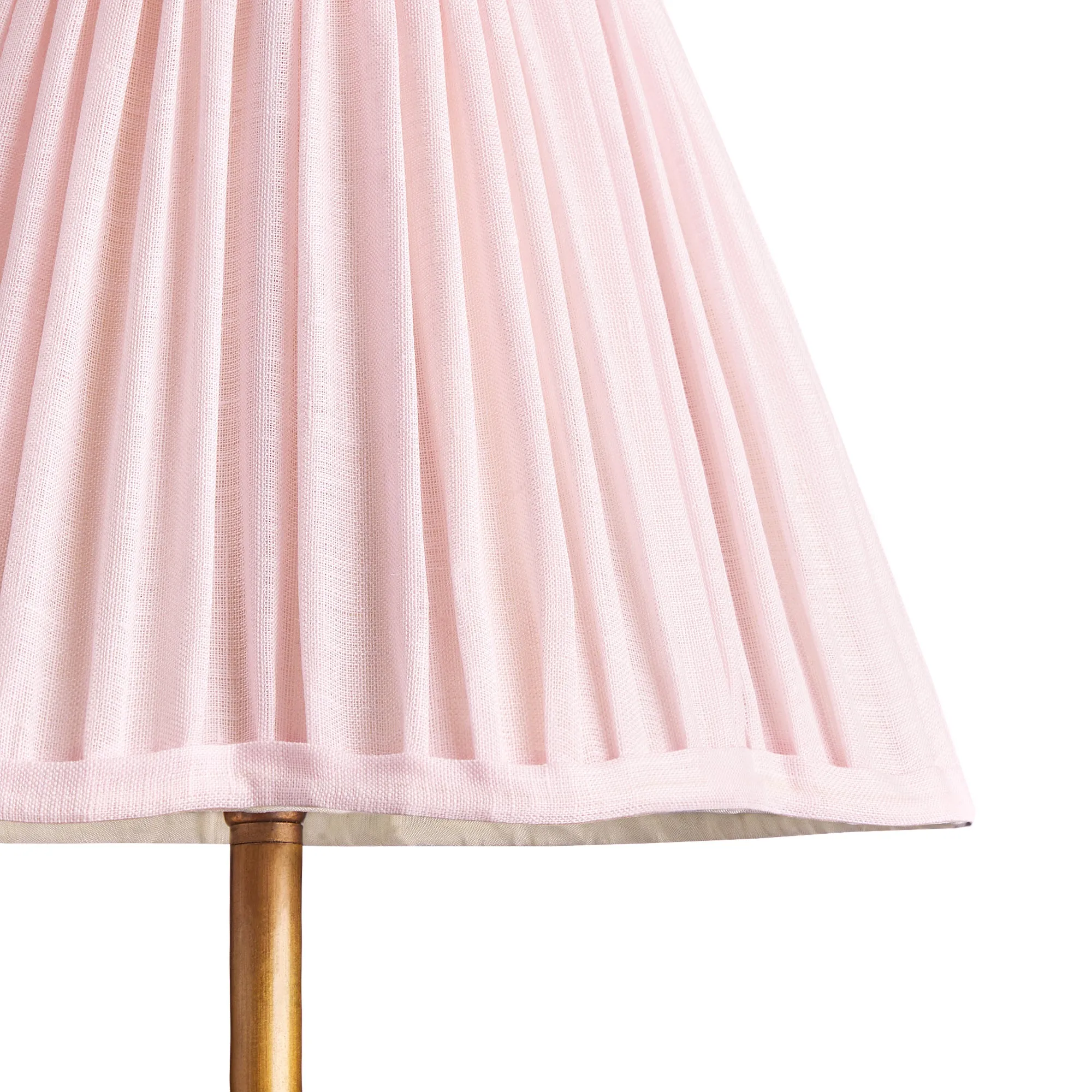 20cm scalloped empire shade in marshmallow linen