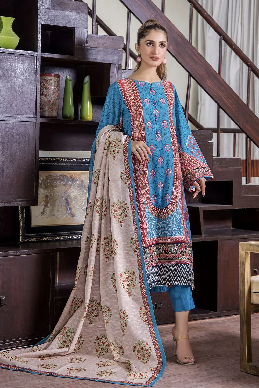 3 Pcs Unstitched Khaddar Suit KKH-2222