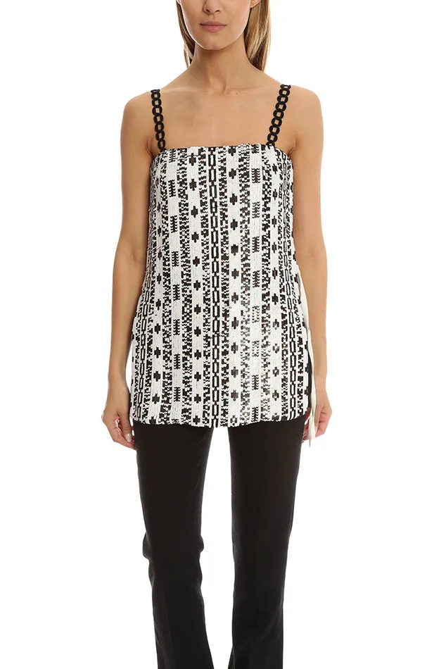 3.1 Phillip Lim Bohemian Sequin Tank