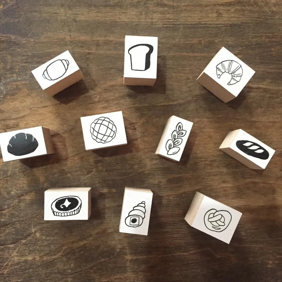 36 Sublo Bread Rubber Stamps