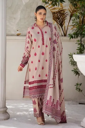 3PC Embroidered Unstitched Lawn Suit KL-2603