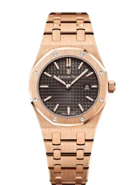 Audemars Piguet Royal Oak 67650OR.OO.1261OR.01 18k Pink Gold Ladies Watch Box & Papers