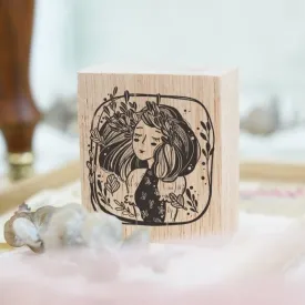 Black Milk Project Rubber Stamp - Whimsical Portrait (Marigold)