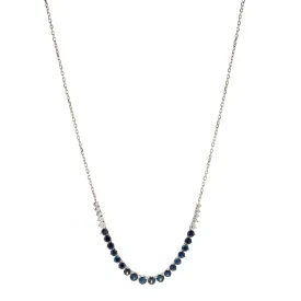 Blue Sapphire River Chain Necklace