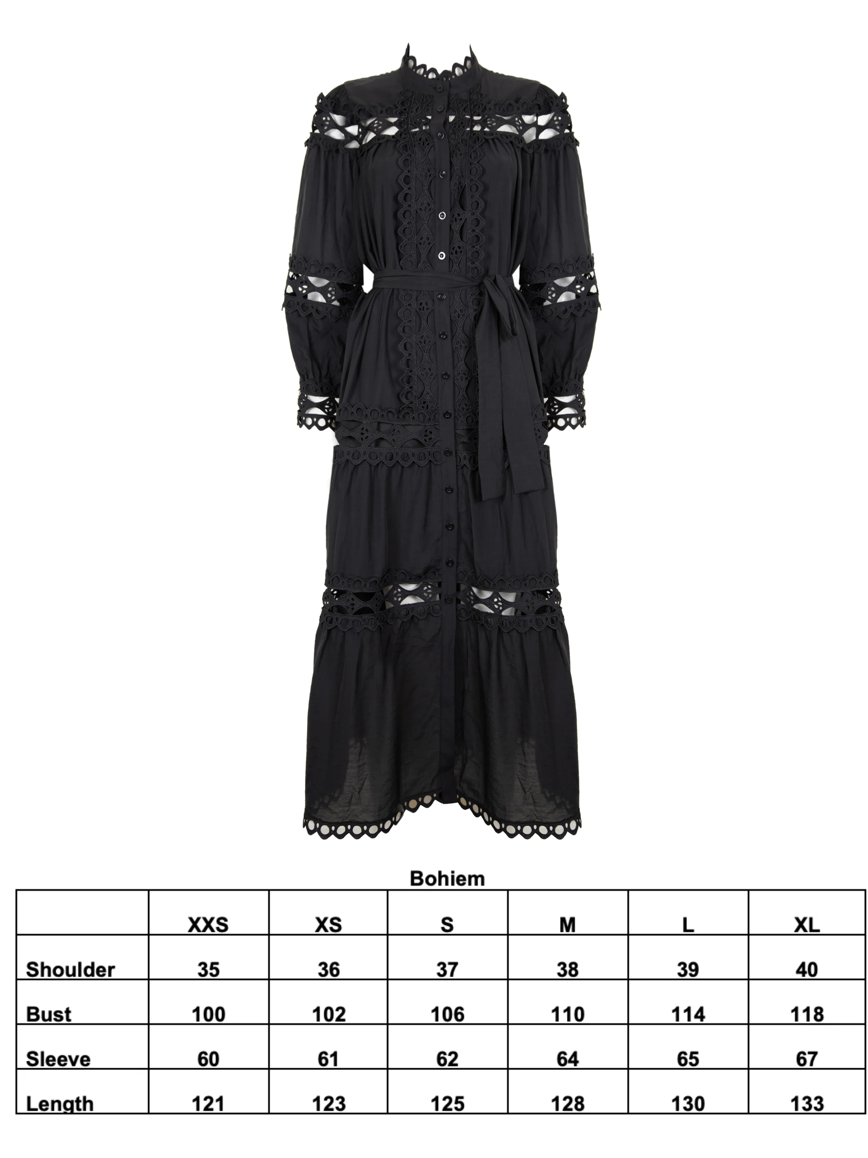 BOHIEM DRESS BLACK