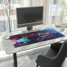 Cosmic Glow: RGB LED Gaming Mouse Pad