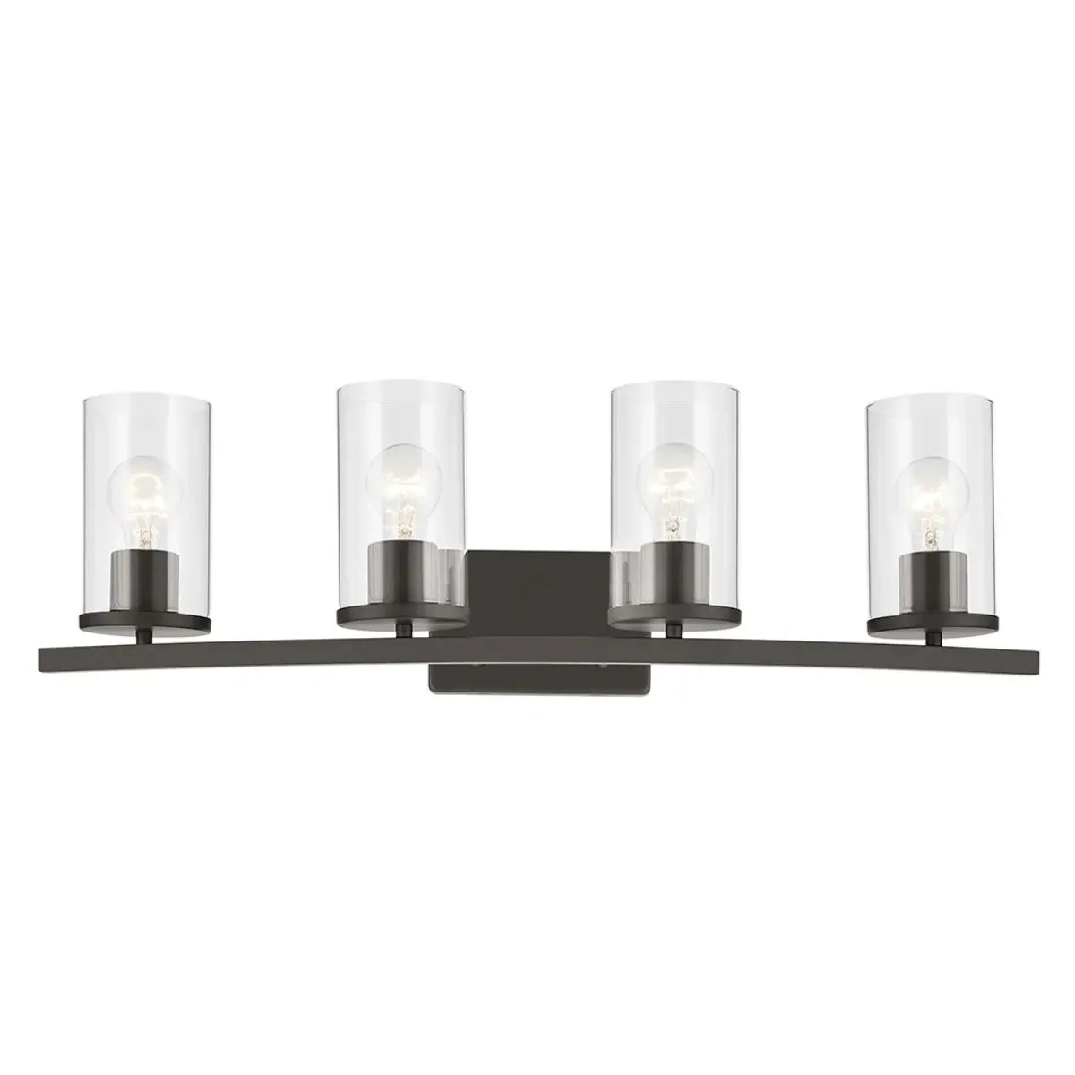 Crosby 31 In 4-Lights Bathroom Vanity Light, Bronze Finish