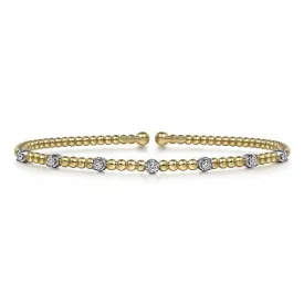 Diamond Station Bangle Bracelet