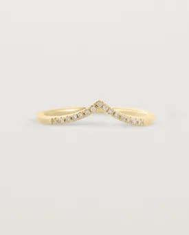 Gentle Point Ring | Champagne Diamonds