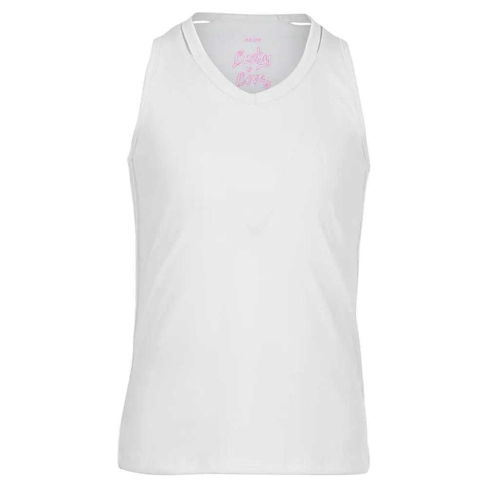 Girls' V-Neck Cutout Tennis Tank