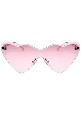 Hearts On Fire Sunglasses in Rose Gold/Pink