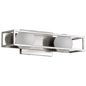 Jenkins 16" 2 Lights LED Bathroom Vanity Light, Brushed Nickel Finish