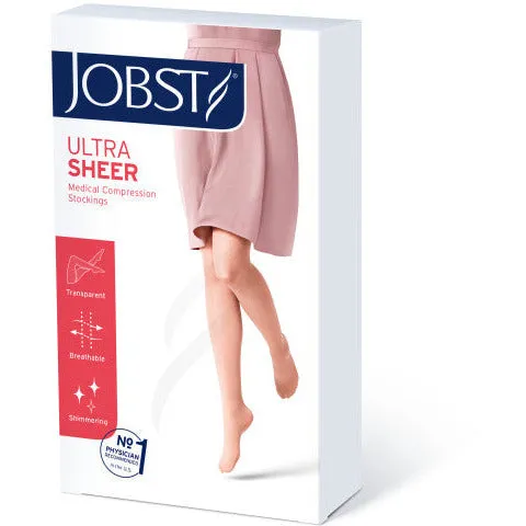 JOBST® UltraSheer Women's Thigh High 15-20 mmHg w/ Lace Silicone Top Band