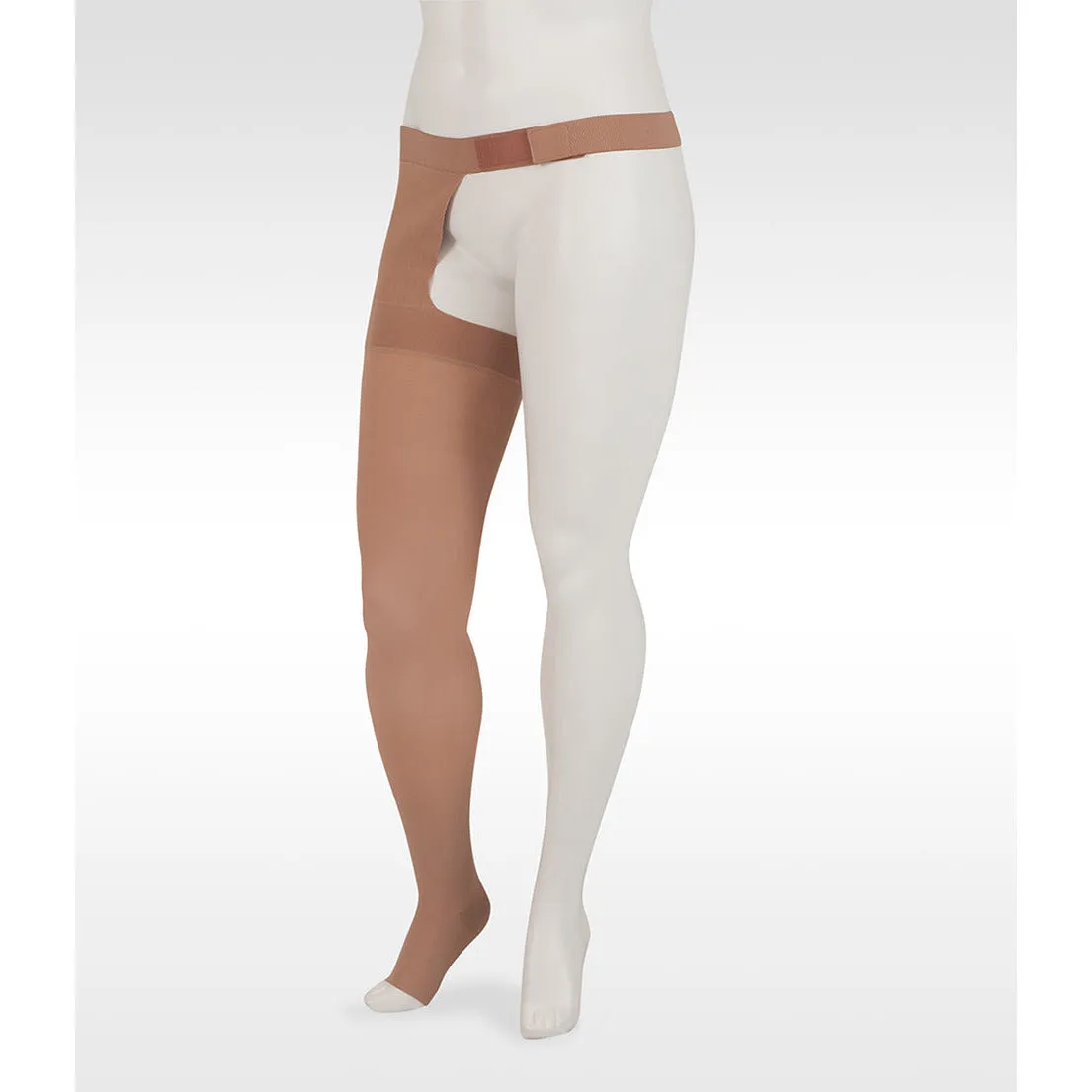 Juzo Dynamic Thigh High 20-30 mmHg w/ Hip Attachment, Open Toe