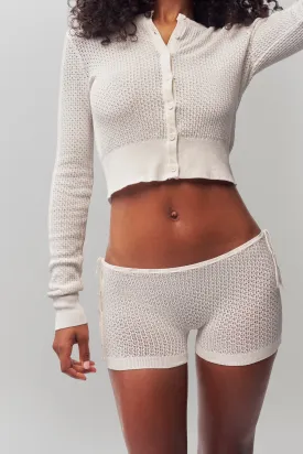 Knit Side Tie Short