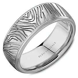 Men's 14K White Gold Wedding Band