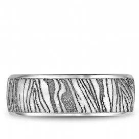 Men's 14K White Gold Wedding Band