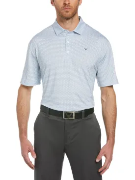 Mens Allover Chev Printed Polo