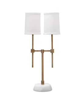 Minerva Twin Shade Console Lamp