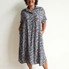 Noosa Kaftan Midi Dress - Meadow Flower