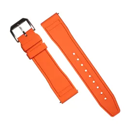 Pilot FKM Rubber Strap in Orange