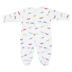 Racers Printed Footie | Baby Boy