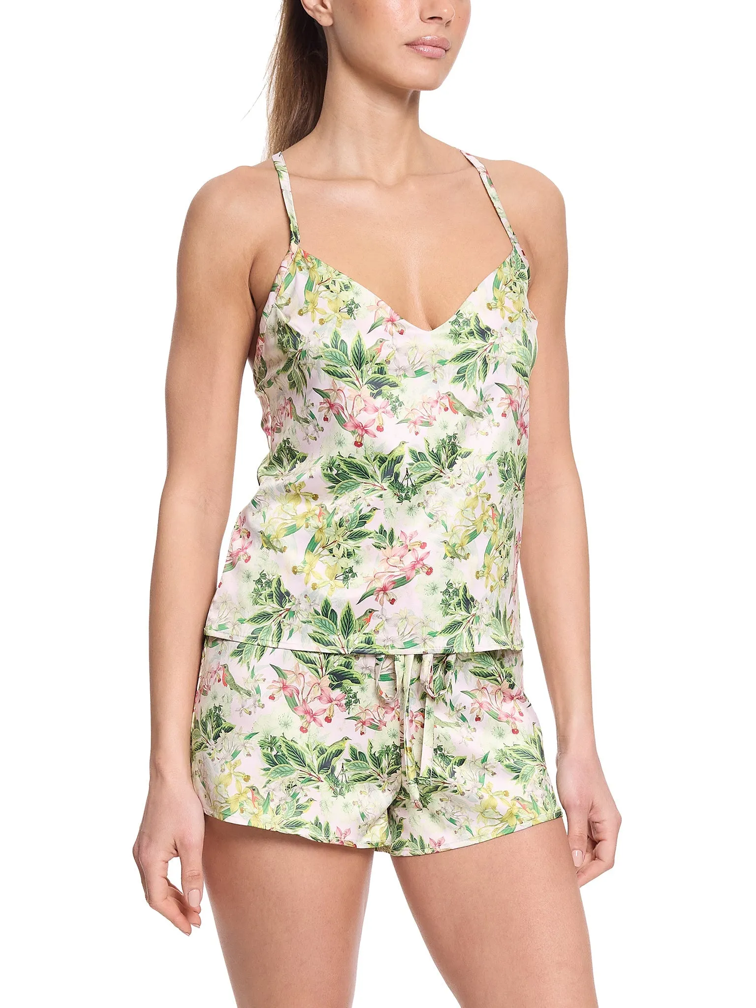 Satin Sleep Cami French Garden