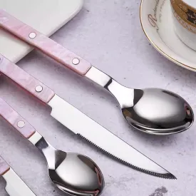 Steak Knife Cutlery Set - Pink