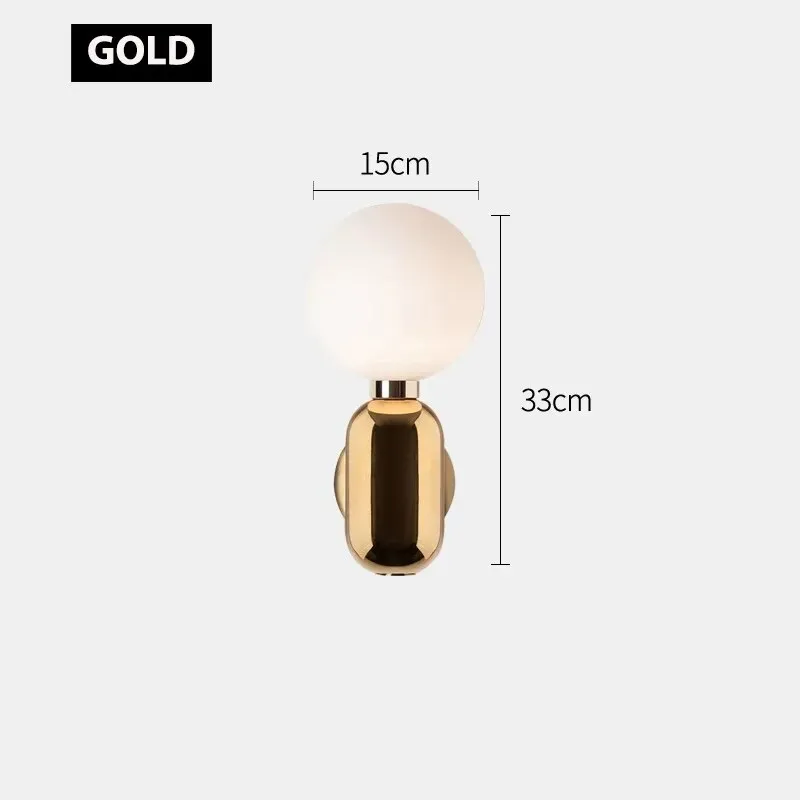 Thort Modern Style Luxury Black/Gold Metal Sconces